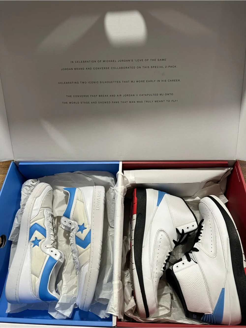 Air Jordan x Converse Alumni Pack 2017 Limited Edition 917931-900 Mens Sz 12 UNC